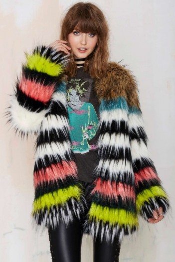 Bohème Total Softy Faux Fur Coat. Winter coats – multicoloured jackets ...