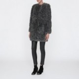 L.K.Bennett Murren Shearling Coat dark grey. Winter coats ~ warm jackets ~ fluffy outerwear