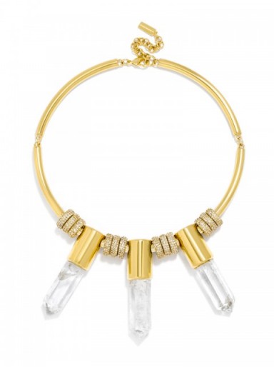 Olivia Palermo & Bauble Bar – Vial Collar. statement jewellery – crystal necklaces