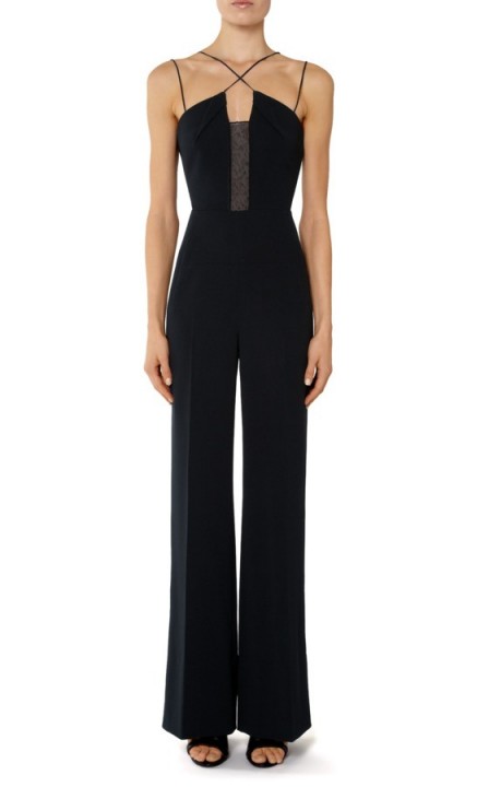 ROLAND MOURET MALVERN JUMPSUIT in black ~ occasion jumpsuits ~ chic style clothing ~ designer fashion