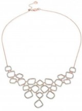 Monica Vinader Riva Diamond Cluster Bib Necklace – as worn by Catherine Duchess of Cambridge, with a matching pair of Riva diamond cluster drop earrings and a nude pink Alexander McQueen dress, during a visit to the National Portrait Gallery, 4 May 2016. Kate Middleton style | celebrity fashion | Kate Middleton’s dresses | royal outfits | jewellery | necklaces