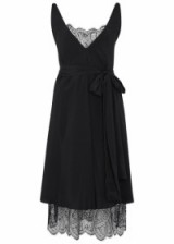 PAULE KA Black lace-trimmed dress ~ feminine occasion wear ~ elegant party dresses ~ chic lbd ~ evening fashion