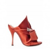 NO.21 Crystal cat-embellished red satin mules ~ luxe high heels ~ designer shoes ~ occasion footwear ~ statement accessories