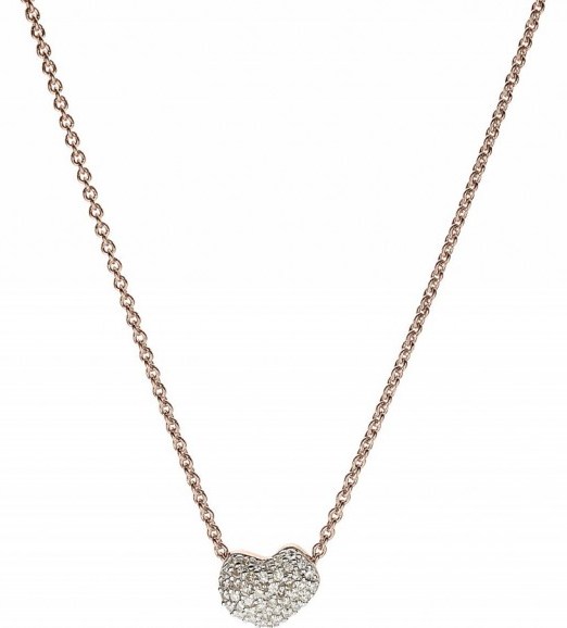 MONICA VINADER Nura 18ct rose-gold vermeil and diamond necklace. Mini ...
