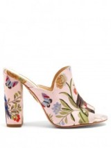 AQUAZZURA Aquazzura for de Gournay embroidered mules