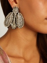 ROCHAS Crystal-bee clip-on earrings