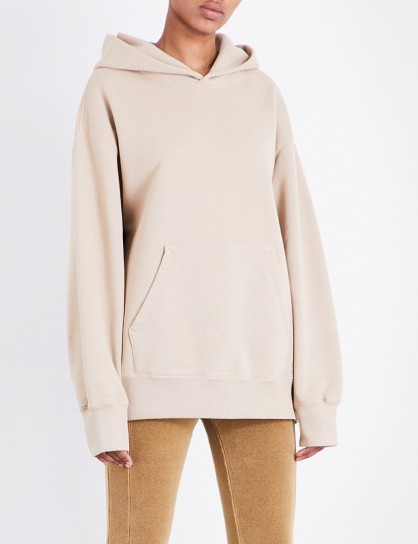 YEEZY Boxy-fit cotton hoody dune