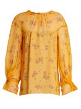 EMILIA WICKSTEAD Lauren rose-print silk-chiffon blouse