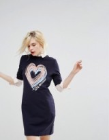 Love Moschino Scribble Heart T-Shirt Dress