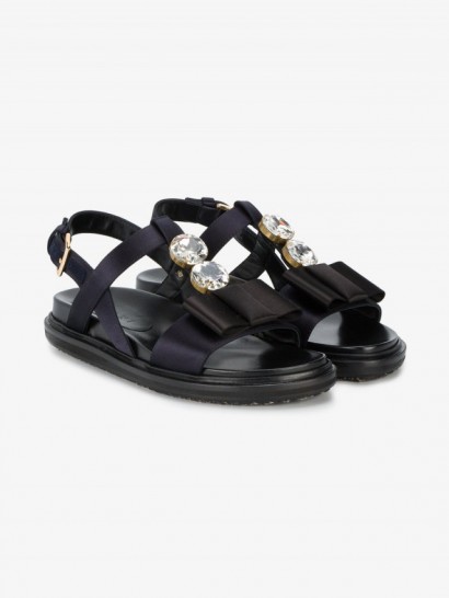 Marni Fussbett Crystal Embellished Sandals