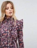 Millie Mackintosh Farley Blouse | floral high neck ruffle blouses