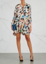 ALICE + OLIVIA Moran flocked chiffon dress