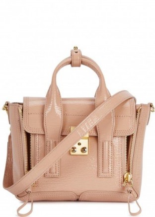 3.1 PHILLIP LIM Pashli blush patent leather tote ~ small pale pink handbags