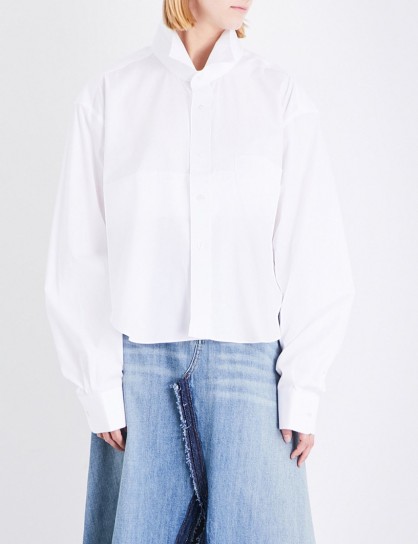 VETEMENTS Social Worker cotton-poplin shirt