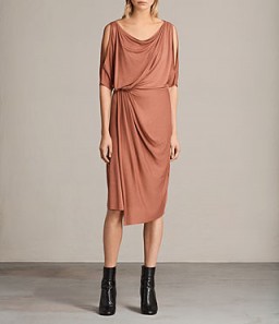 ALLSAINTS SINA DRESS | draped dresses