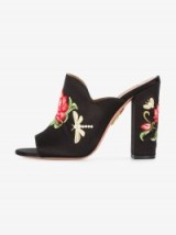 Aquazzura Lotus Flower Embroidered Mules