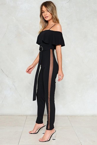 Nasty Gal Boogie Motion Cold Shoulder Jumpsuit