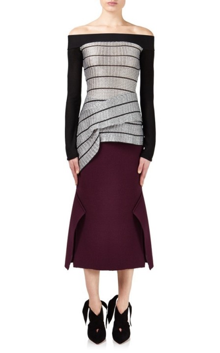 ROLAND MOURET CAMBRIAN TOP ~ asymmetric bandage tops