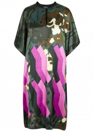 DRIES VAN NOTEN Dailes printed satin dress