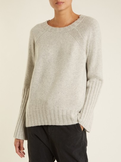 NILI LOTAN Elise ribbed-cuff cashmere-knit sweater