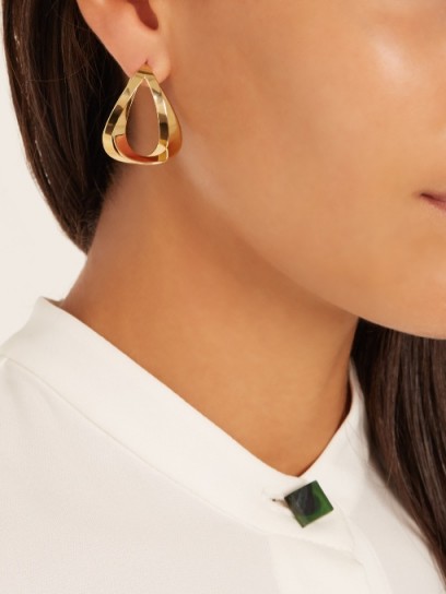 CHARLOTTE CHESNAIS Endless gold-plated earrings ~ stylish contemporary jewellery