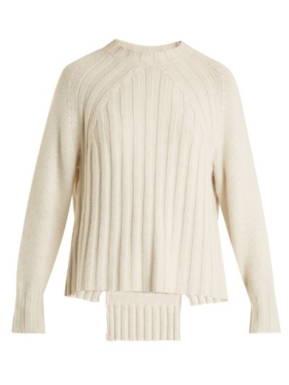 NILI LOTAN Everly ribbed-knit cashmere sweater