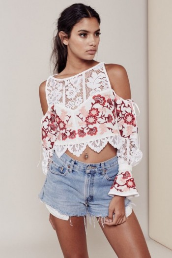 $148.00 FOR LOVE & LEMONS CECELIA CROP TOP