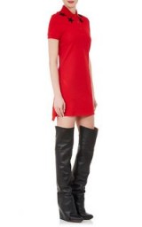 GIVENCHY Cotton Piqué Polo Dress ~ red shirt dresses