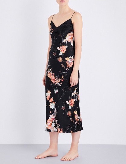 MENG Floral-print silk-satin slip dress | cami dresses