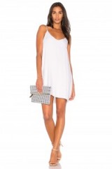 Michael Lauren CHANCE TANK DRESS | white slip dresses