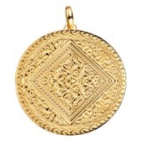 MONICA VINADER MARIE PENDANT 18ct Gold Vermeil on Sterling Silver | large round pendants