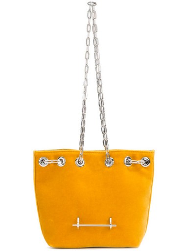 M2MALLETIER M017 crossbody bag ~ yellow velvet bags