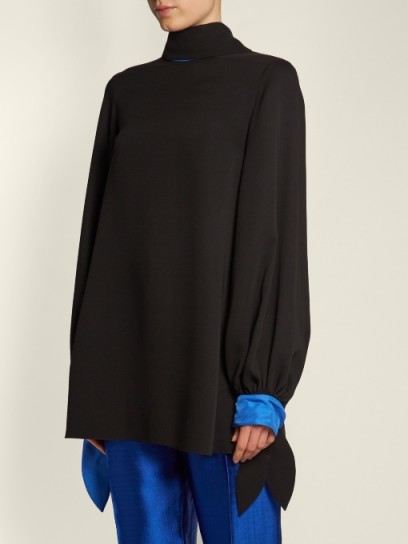 ROKSANDA Nivala tie-neck silk-georgette blouse