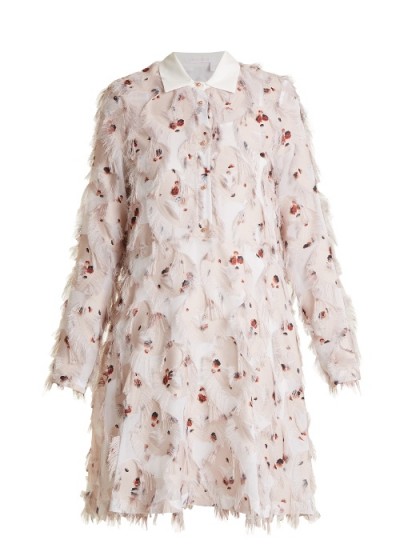 SEE BY CHLOÉ Point-collar floral-print fil coupé dress