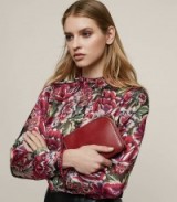 REISS RUTH FLORAL BURNOUT SHIRT