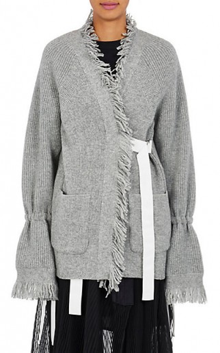 SACAI Fringe Wrap Cardigan