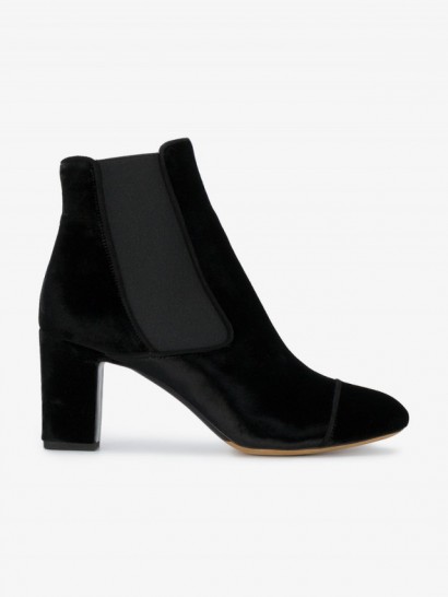 Tabitha Simmons Kiki Ankle Boots ~ black velvet booties