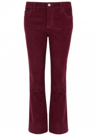 CURRENT/ELLIOTT The Kick burgundy corduroy jeans