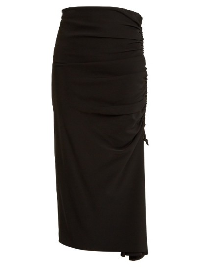 SPORTMAX Udine skirt ~ black side ruched skirts