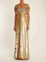 TEMPERLEY LONDON Wild Horse sequin-embellished gown ~ stunning gold sequined gowns