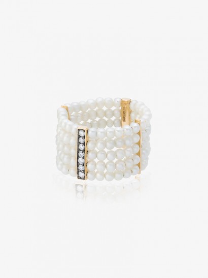 Anissa Kermiche Plurielle Dorée Pearl Ring ~ luxe rings