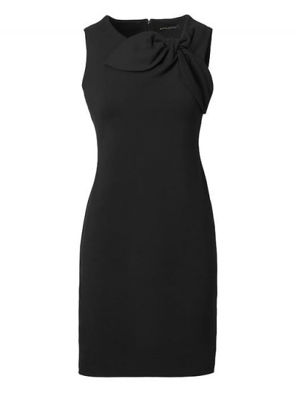 Banana Republic Bow-Neck Ponte Sheath Dress ~ lbd