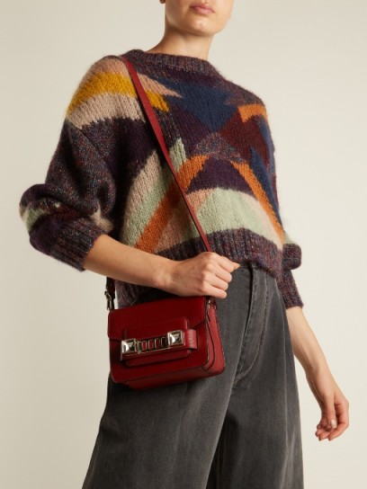 ISABEL MARANT Cadelia patchwork knit cropped sweater