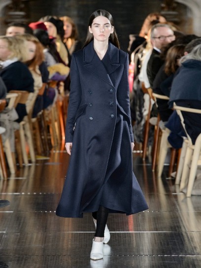 GABRIELA HEARST Cantwell double-breasted cashmere coat ~ navy-blue tailored coats