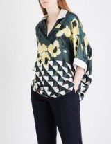 DRIES VAN NOTEN Curvali georgette top / floral tops