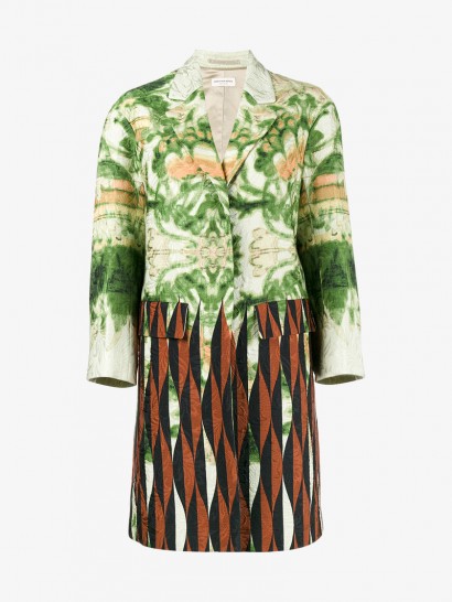 Dries Van Noten Floral And Geometric Printed Coat ~ printed coats