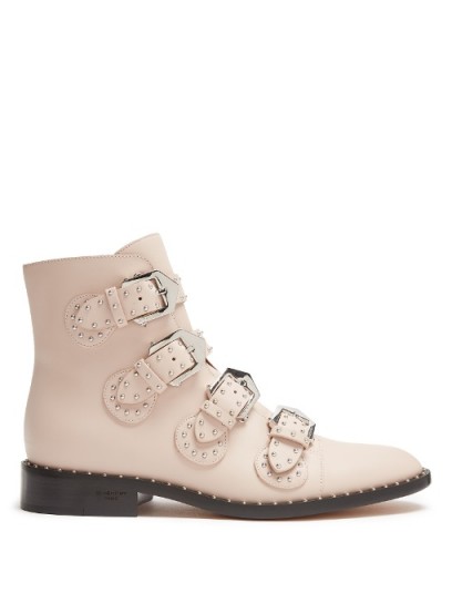 GIVENCHY Elegant studded leather ankle boots