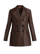 ALEXACHUNG Floral-jacquard peak-lapel double-breasted jacket / luxe jackets