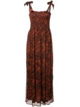 GANNI rose printed maxi dress