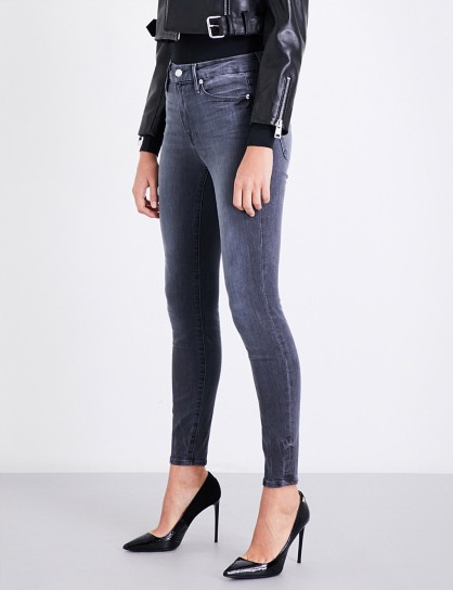 GOOD AMERICAN Good Legs skinny high-rise cropped jeans